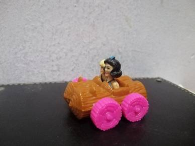Vintage Figurine Flintstones Vehicle Betty &