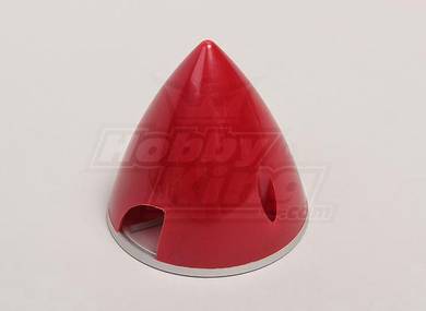 Nylon Spinner with Alloy Backplate 63mm Red