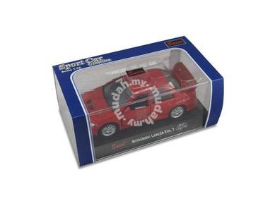Kereta Hiasan 1:32 Mitsubishi EVO VII (Red)