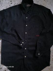 Black linen shirt