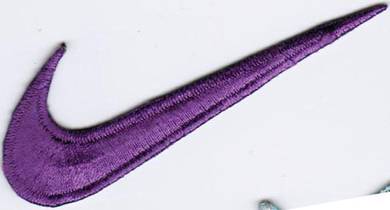 Nike PURPLE Badge Iron On Embroidered Badge Patch