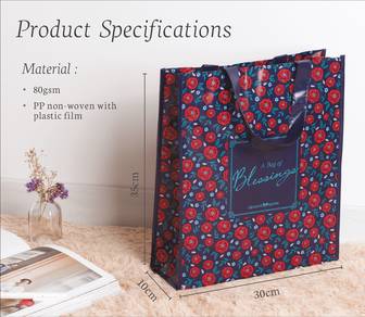 Signature Market Floral Shopping Tote Bag