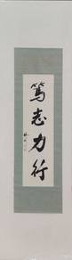 Chinese Calligraphy Scroll - 篤志力行