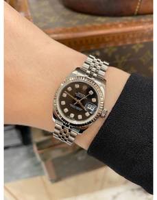 Rolex Lady Datejust REF179174 Jubilee Black Diamon