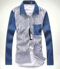 Z0524 KEMEJA LENGAN PANJANG BIRU BLUE FORMAL SHiRT