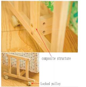 Portable Baby Cot Mosquito Net Foldable Katil Bayi