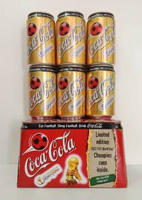 Coke Coca-Cola Malaysia 2002 FIFA Gold Cans