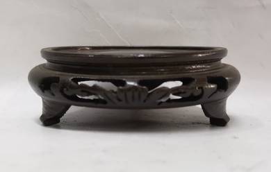 Antique Chinese Carved Wood Display Stand for Kang