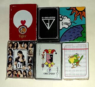 6 ASSORTED PLAYING CARDs