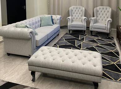 Chesterfield sofa 1 1 3 seater with small sofa