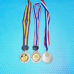 Vtg 1980s Malaysia Squash Association Medals Set