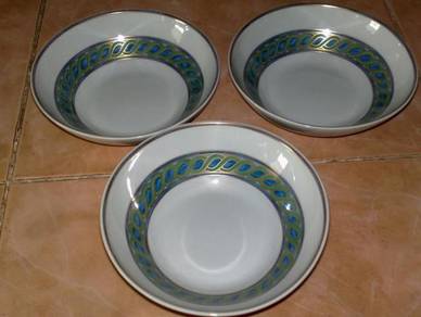 Mangkuk christofle torsade bleue bowl 3