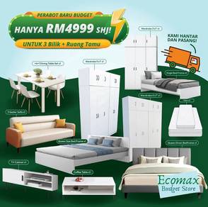 Perabot Baru 3 Rooms+Living+Dining New Furnitures