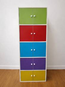 Colorful book cabinet