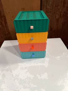 [BrandNew] Stackable Tabletop 4 Tier Plastic Laci