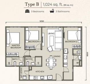 Apartment  in Johor Bahru,JHR