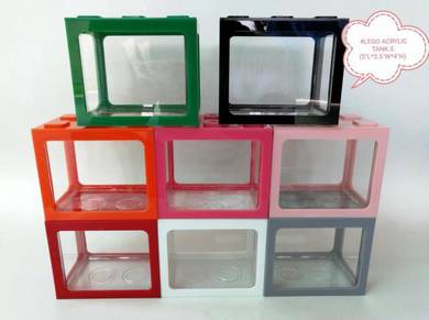 Betta Tank Acrylic Brick Stackable Fish Aquarium