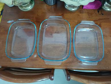 Glass Casserole Baking Oven Dishes (Rect.Pyrex)
