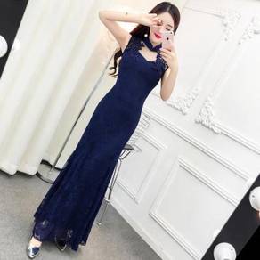 Cheongsam wedding bridesmaid dinner prom dress