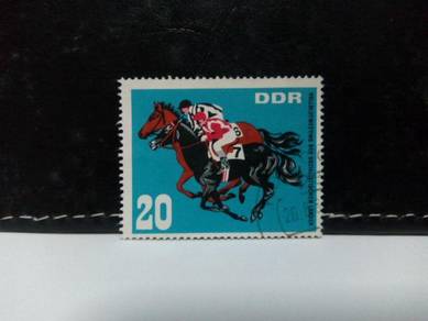 1967 Germany Stamp, Horse Racing