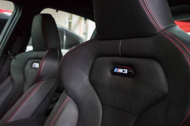 BMW F80 M3 backrest trim emblem
