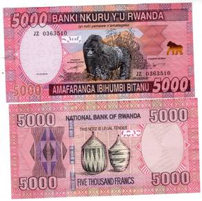 Rwanda 5000 francs 2014 - P41 - unc