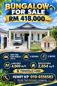 Bungalow House For Sale in Lenggeng,NSN