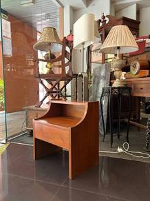 Authentic VINTAGE 1960s STEPPED Top NIGHTSTAND i