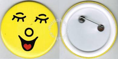 Smiley Happy face #23 Cartoon Button Badge 58mm