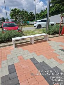 kerusi batu terazzo ku120cm