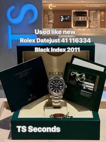 Rolex Datejust 41mm Black Index 116334 2011