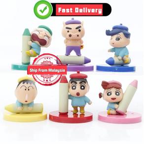 Kawaii Anime Crayon Shin-Chan Figures Crayons Cart