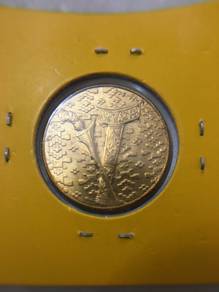 Malaysia RM1 Gold coin keris 1990