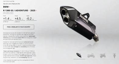 Akrapovic SLIP ON (MUFFLER) Ori BMW R1300 GS/GSA