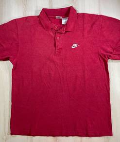 Nike Classic Maroon Collar Tee #DJ Used