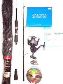 Shimano catana 4000hg reel combo seahawk rod