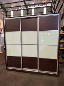 8x8ft Sliding Door Almari Baju Wardrobe Drawer Clo