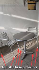 Stainless steel table + Round table