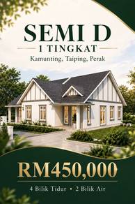 Semi-Detached House For Sale in Kamunting,PRK