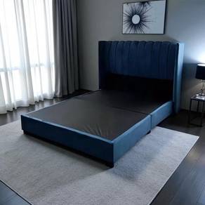 Premium Velvet Divan Bed with Storage Drawers