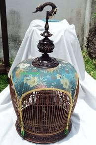 Sangkar burung merbuk ukir TAJONG (Thailand) RARE