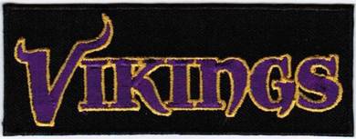 NFL Minnesota Vikings #TB Text Logo Patch