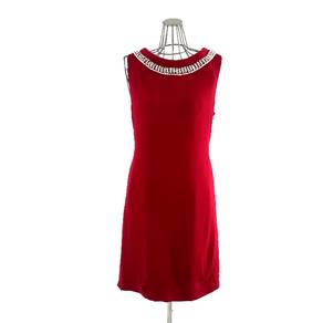 Gorgeous Diagram Pearl and Rhinestone Maroon Dress