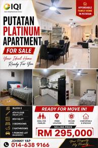 Apartment For Sale in Putatan Platinum Apartment