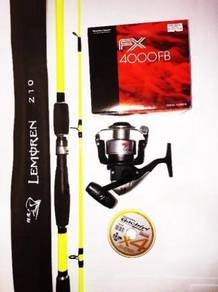Shimano fx 4000 combo lemoren 7 kaki 10-20lb 12kg