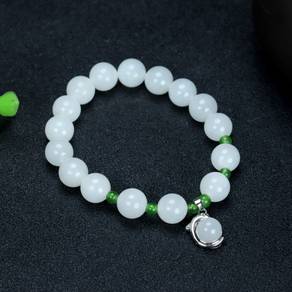 Stylish Hetian White Jade Bracelet