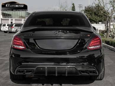 Mercedes benz W205 C-Class AMG Diffuser Carbon