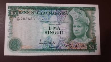 Malaysia RM5 ringgit siri 3 Ismail Ali A97