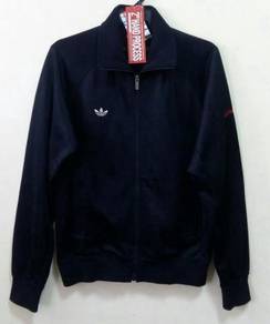 Vintage jacket adidas black in black logo bunga