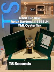 Rolex Daytona YML 116518LN Oysterflex Gold Dial